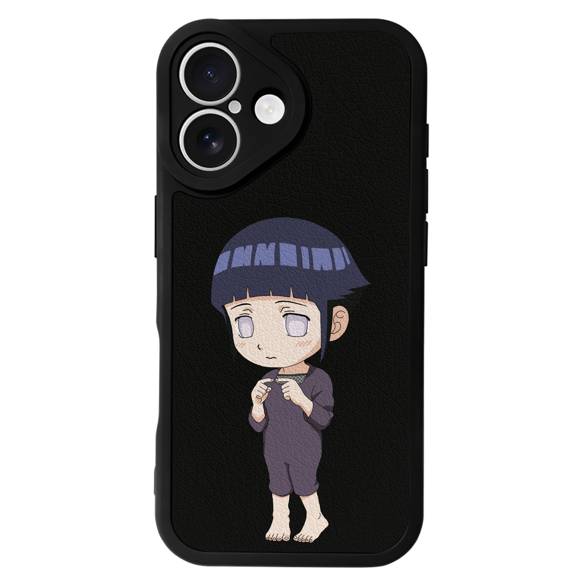 （画像用） NARUTO -ナルト- 日向ヒナタ Hyūga Hinata 【iPhone 16シリーズ対応】シリコンスマホケース（レザー調） 材質：シリコン